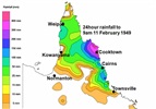 Cooktown Cyclone 1949 - rainfall total 11 Feb